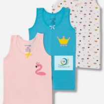 Lot de 3 débardeurs et 3 boxer pour filles, 3-12 ans