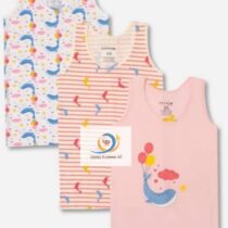 Lot de 3 débardeurs et 3 boxer pour filles, 3-12 ans, assortiment