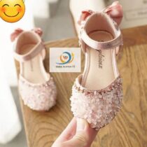 Chaussures pour filles, sandales à talons hauts avec sequins, chaussures de princesse pour robe, chaussures de fête de mariage
Pointure : 22 à 37