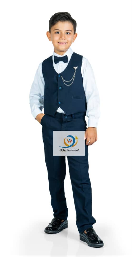 Ensemble Blazer Garçon 4 pièces Bleu Marine GBAZ-B003-23