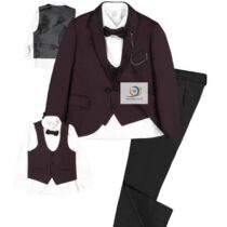 Veste blazer costume 5 pièces pour garçon enfant