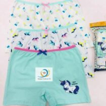 Lot de 3 boxers pour fille 3-12 ans, assorti