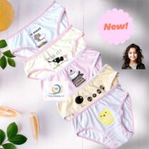 Lot 5 slip pour filles, 3-12 ans, assorti
 95 % Coton 
 5% Elastique