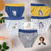 Lot 5 slip pour garçons, 3-12 ans, assorti