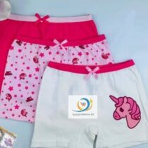 Lot de 3 boxers pour fille 3-12 ans, assorti