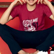 Pyjama doux de coton, composé en deux pièces