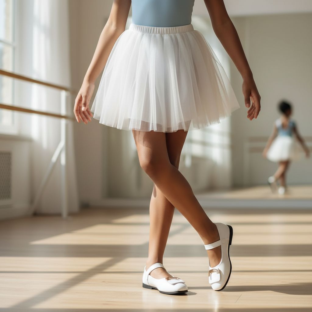 Ballerines fille blanches élégantes, pointure 32-36, cérémonie et école