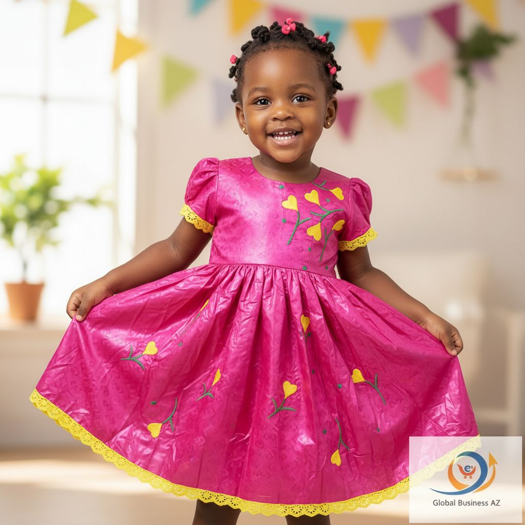 Robe fille cérémonie rose fuchsia brodée, élégante et confortable 2 ans