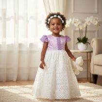 Robe cérémonie fille 2 ans élégante en satin, dentelle lilas et broderie anglaise blanche, parfaite pour mariage, baptême ou fête, style chic et raffiné. ❀ Taille idéale pour fille 2 ans ❀ Couleur mauve avec haut rose poudré, manches dentelle lilas et jupe blanche broderie anglaise ❀ Matières nobles, légères et confortables, finition haut de gamme
❀ Couleur : Mauve