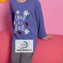Ensemble pyjama 2 pièces en coton pour enfant, manches longues, pantalons, vêtements de détente décontractés pour fille
Vêtements de nuit de luxe à col en rond 

Matière : Coton 
Taille : 4- 11 ans
Élasticité : peu élastique
Douceur : Doux
