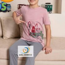 Ensemble pyjama 2 pièces en coton pour enfant, manches courtes, pantalons, vêtements de détente décontractés pour garçon
Vêtements de nuit de luxe à col en rond 

Matière : Coton 
Taille : 4- 11 ans
Élasticité : peu élastique
Douceur : Doux