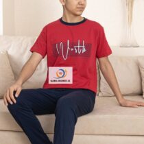 Ensemble pyjama 2 pièces en coton pour enfant, manches courtes, pantalons, vêtements de détente décontractés pour garçon
Vêtements de nuit de luxe à col en rond 

Matière : Coton 
Taille : 13- 16 ans
Élasticité : peu élastique
Douceur : Doux