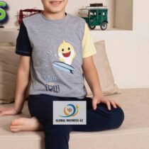 Ensemble pyjama 2 pièces en coton pour enfant, manches courtes, pantalons, vêtements de détente décontractés pour garçon
Vêtements de nuit de luxe à col en rond 

Matière : Coton 
Taille : 4- 11 ans
Élasticité : peu élastique
Douceur : Doux