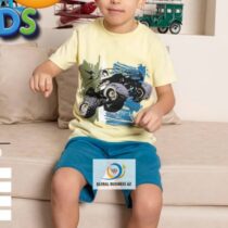 Ensemble pyjama 2 pièces en coton pour enfant, manches courtes, short, vêtements de détente décontractés pour garçon

Vêtements de nuit de luxe à col en rond 


Matière : Coton 

Taille : 4- 11 ans

Élasticité : peu élastique

Douceur : Doux