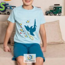 Ensemble pyjama 2 pièces en coton pour enfant, manches courtes, short, vêtements de détente décontractés pour garçon

Vêtements de nuit de luxe à col en rond 


Matière : Coton 

Taille : 4- 11 ans

Élasticité : peu élastique

Douceur : Doux