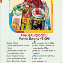 Le ramadan arrive ! Quoi de mieux qu'un beau panier Ndogou pour faire plaisir à ses proches au Sénégal.
Points forts – Panier Baraka 45 000F