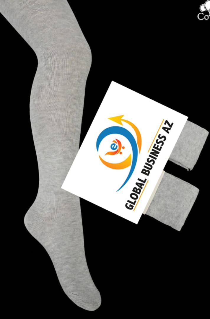 Collants tricotés pour filles et garçon grise classique (9- 10 ans)